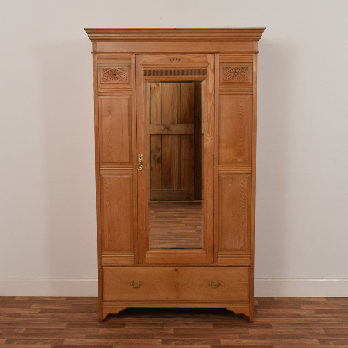 Carved Oak Hallrobe