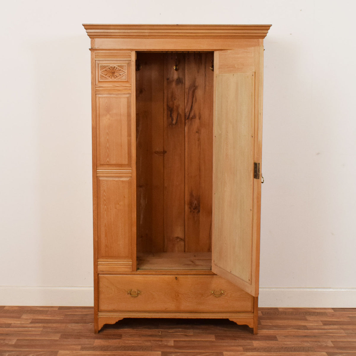 Carved Oak Hallrobe