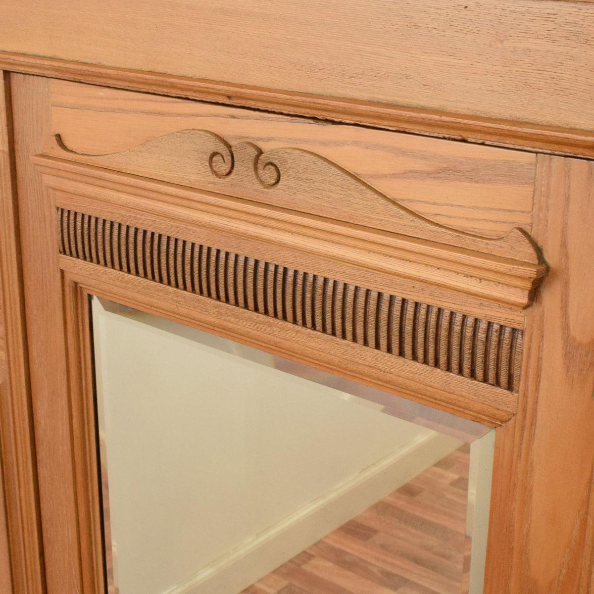Carved Oak Hallrobe