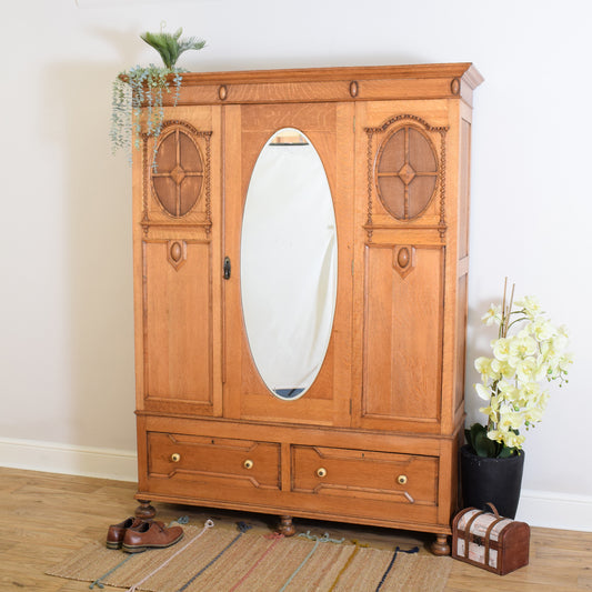 Restored Oak Wardrobe