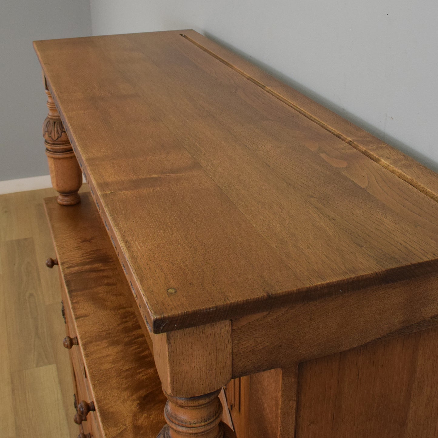 Carved Oak Court Cabinet