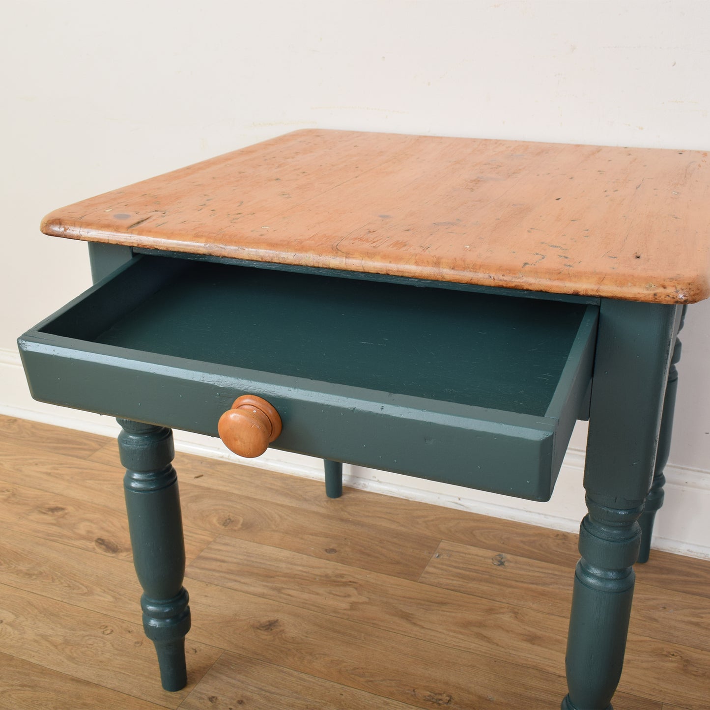 Pine Table And Two Chairs