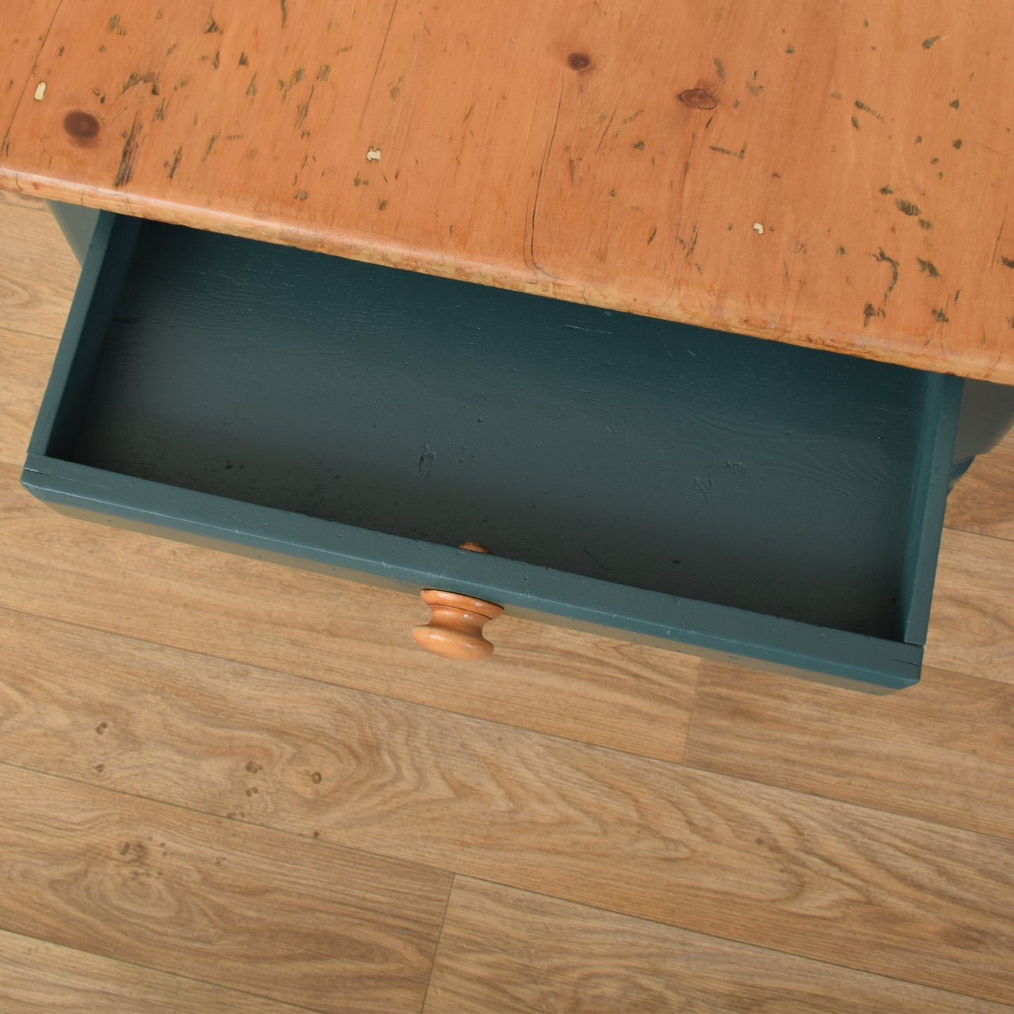 Pine Table And Two Chairs