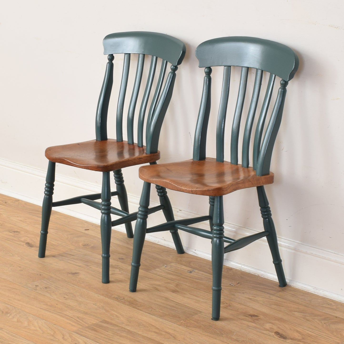 Pine Table And Two Chairs