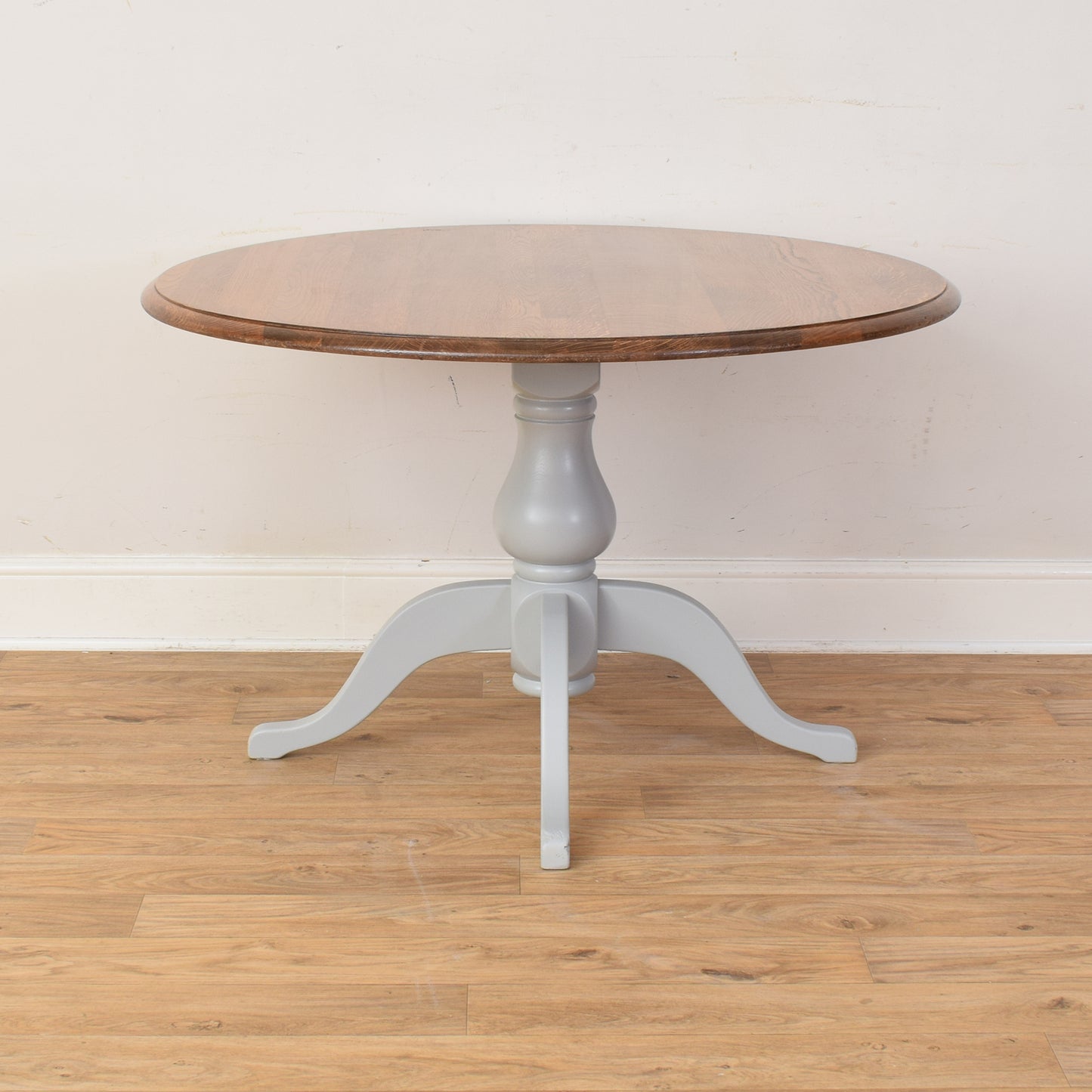 Oak Painted Table And Four Chairs