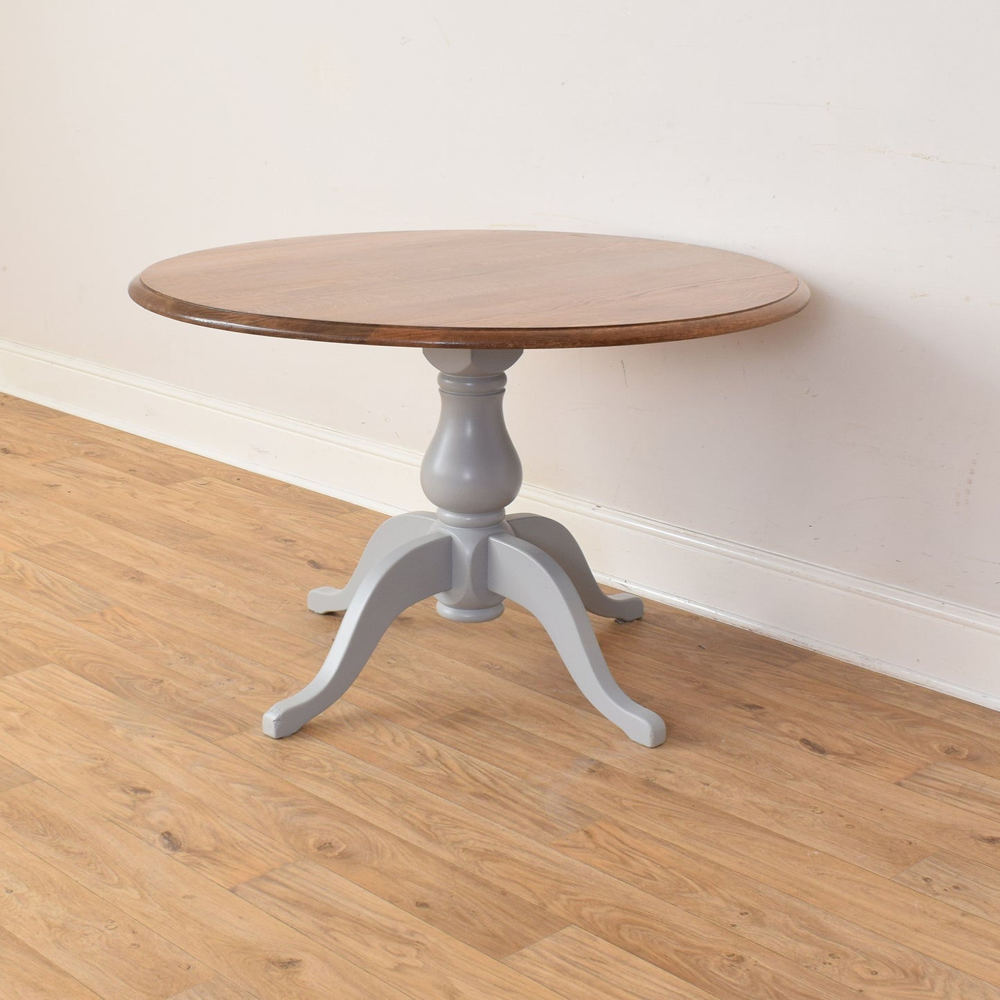 Oak Painted Table And Four Chairs