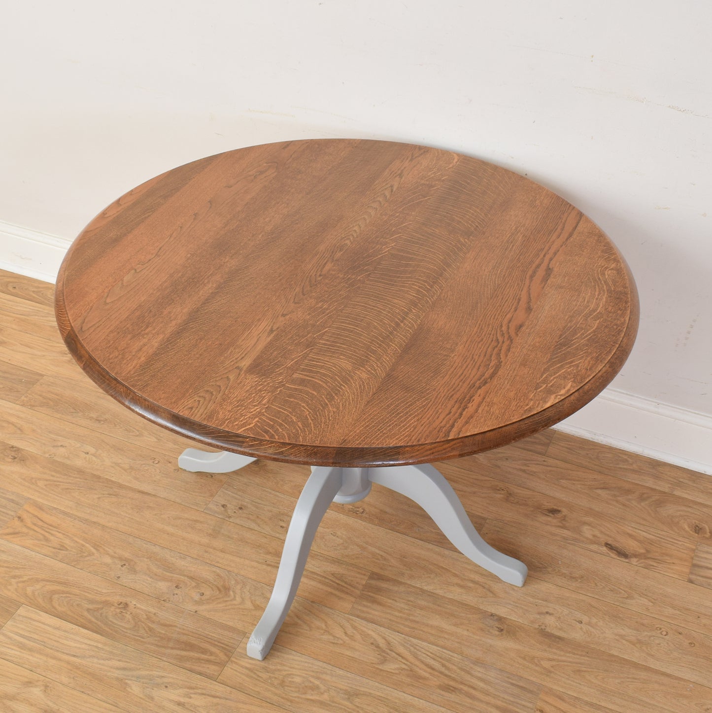 Oak Painted Table And Four Chairs