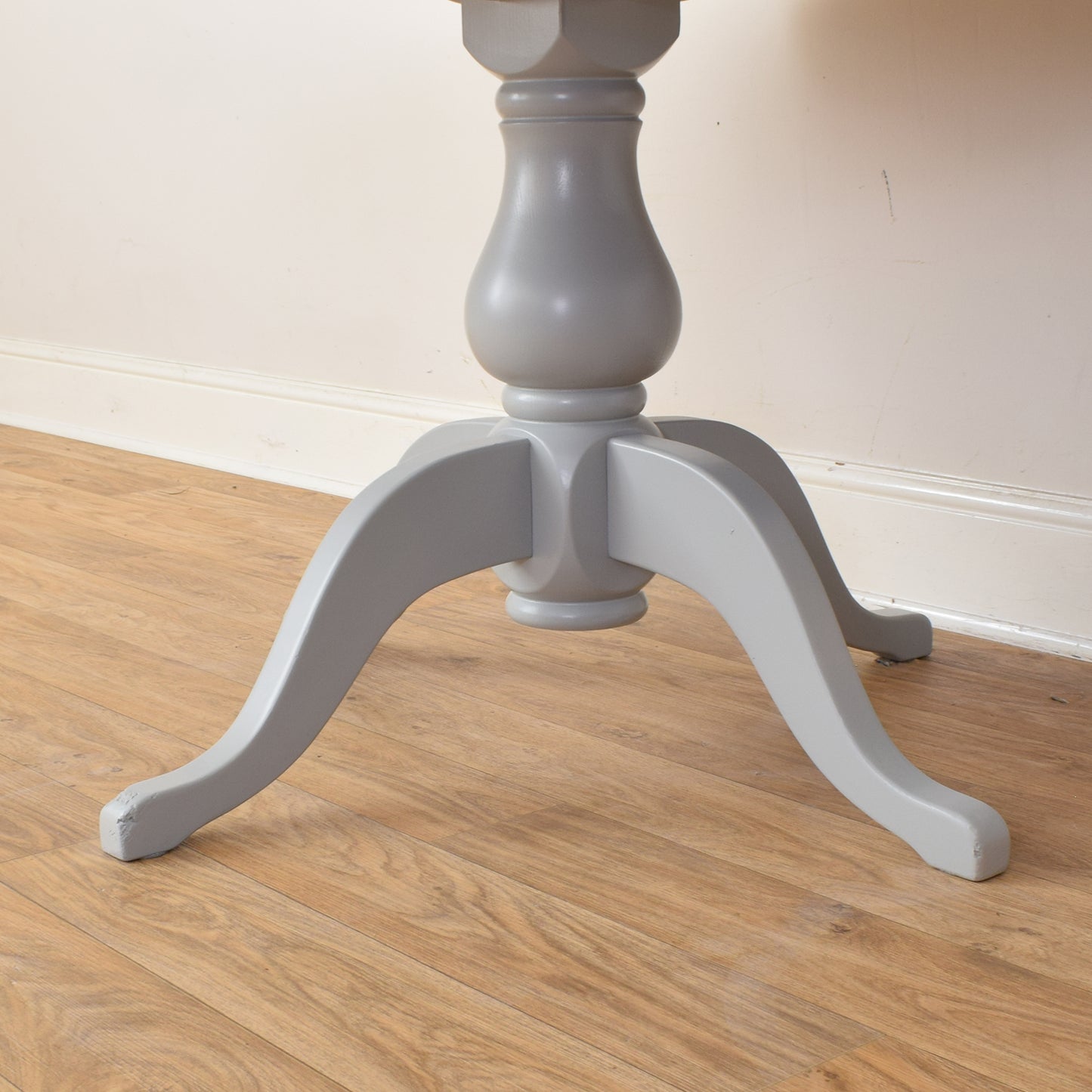 Oak Painted Table And Four Chairs