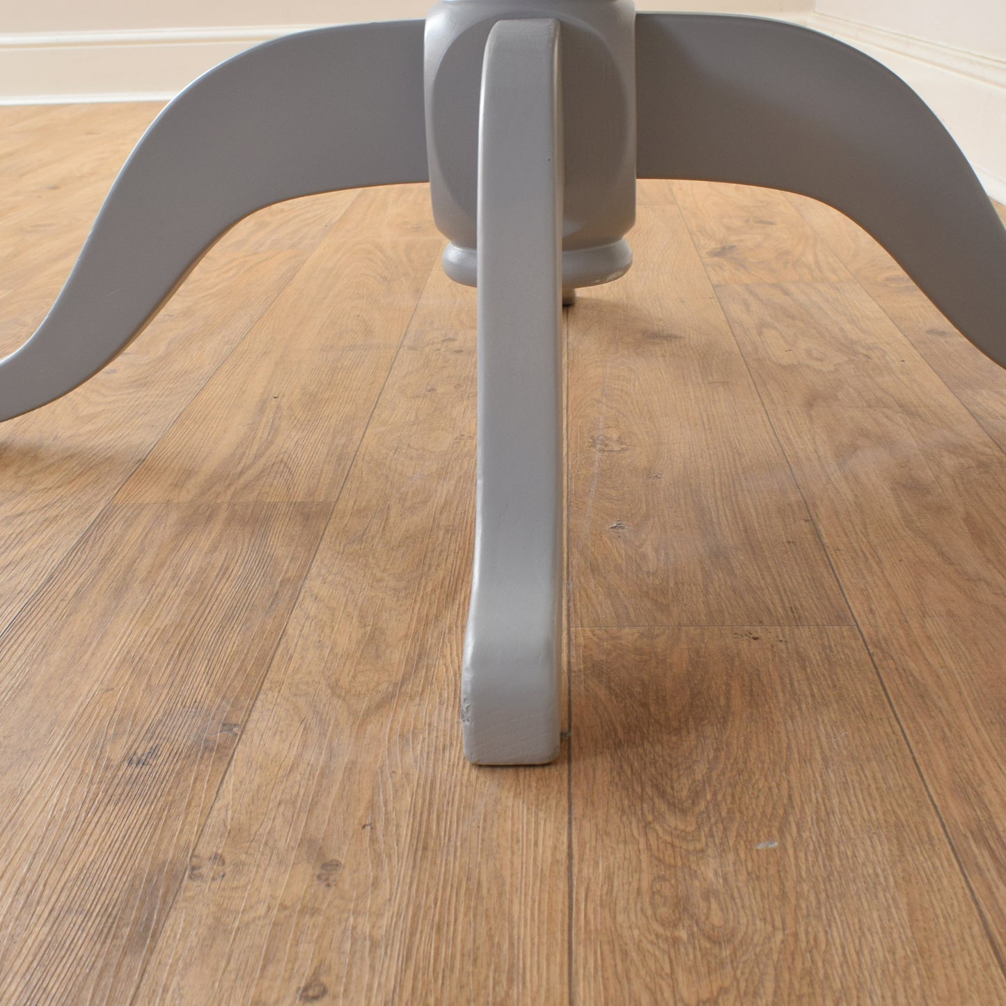 Oak Painted Table And Four Chairs