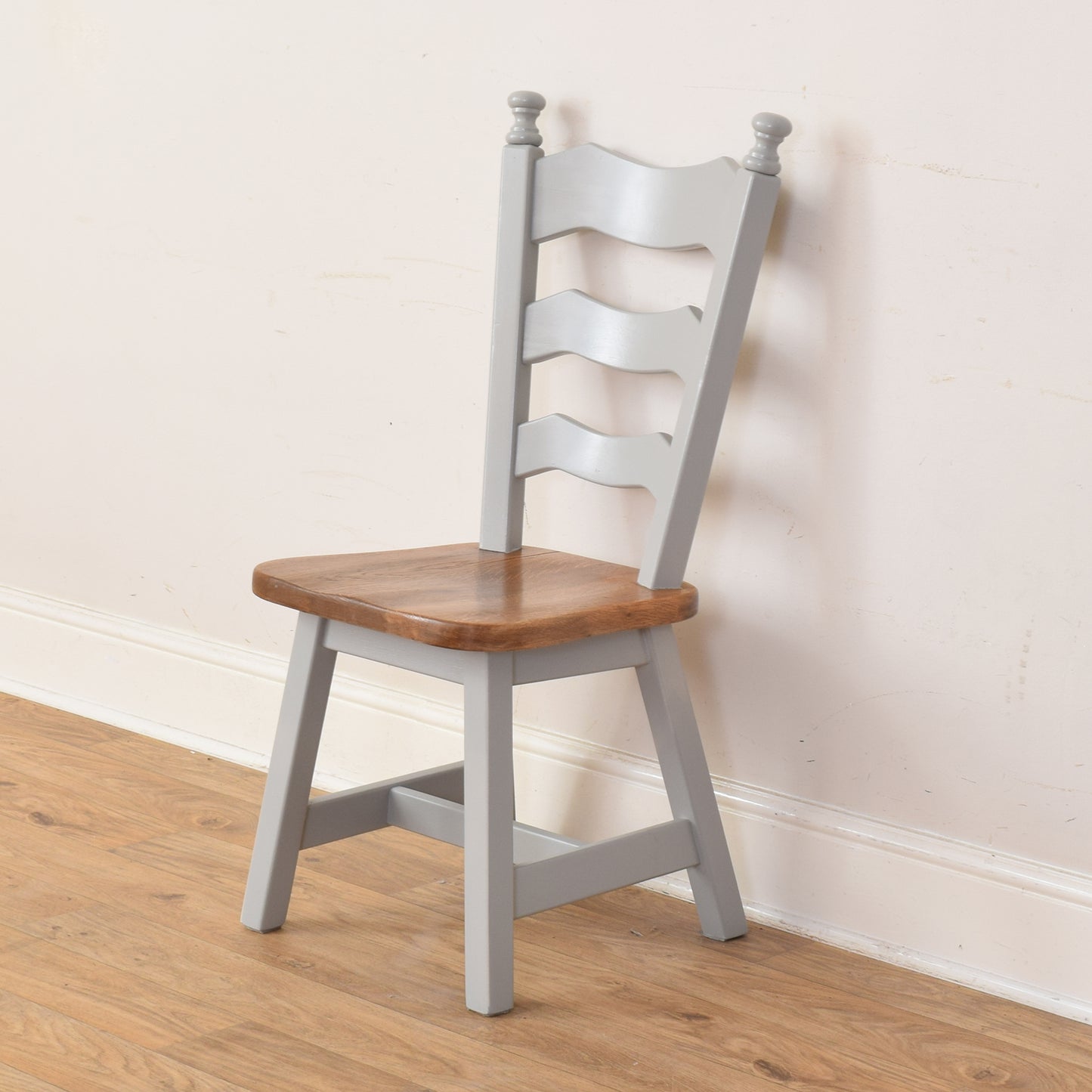 Oak Painted Table And Four Chairs
