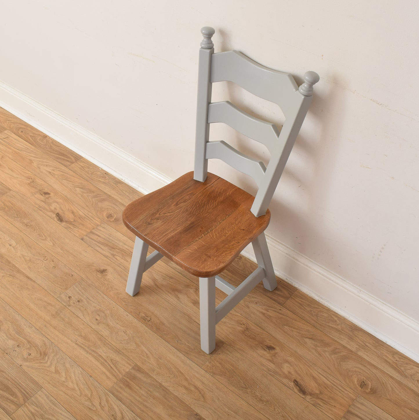 Oak Painted Table And Four Chairs