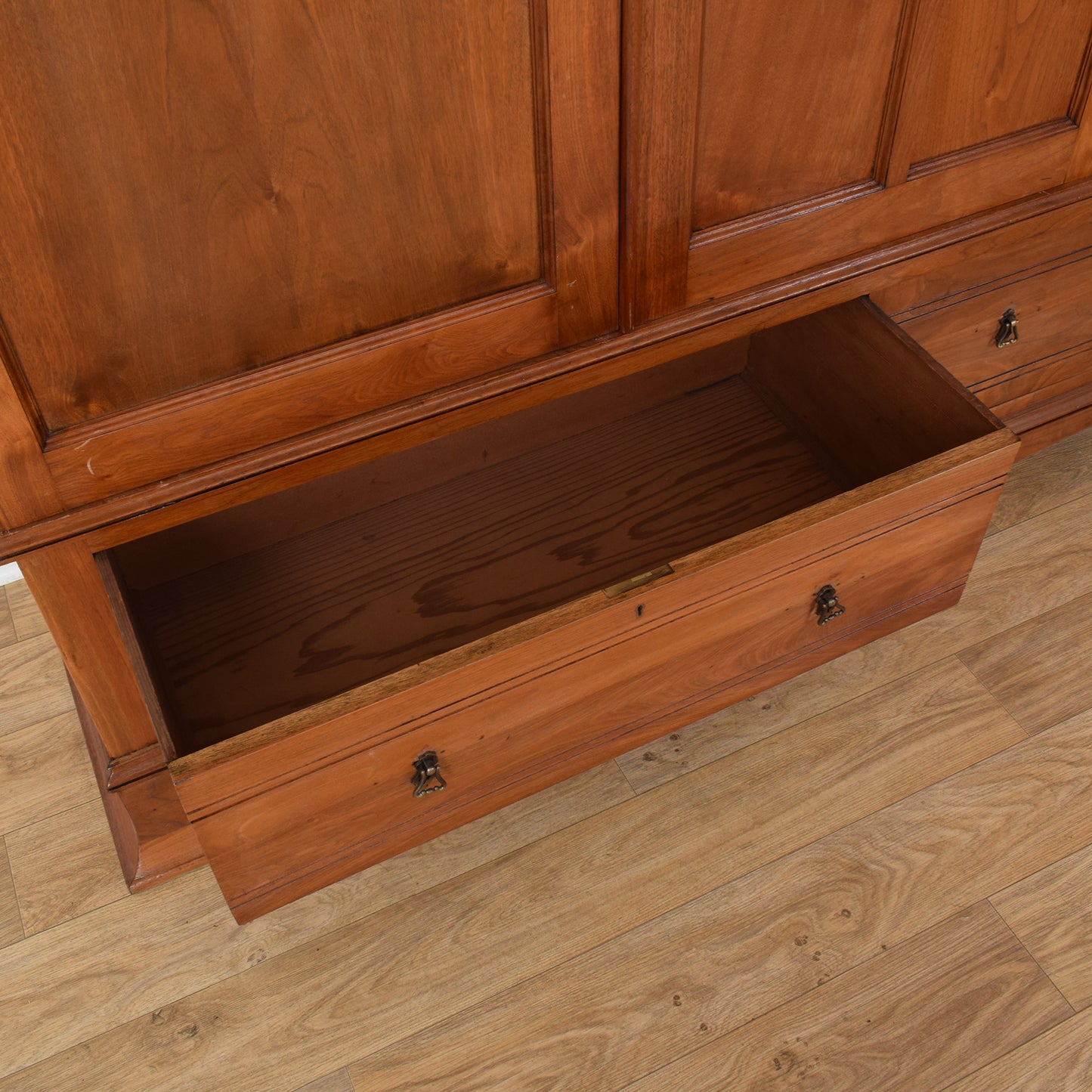 Large Edwardian Mahogany Wardrobe