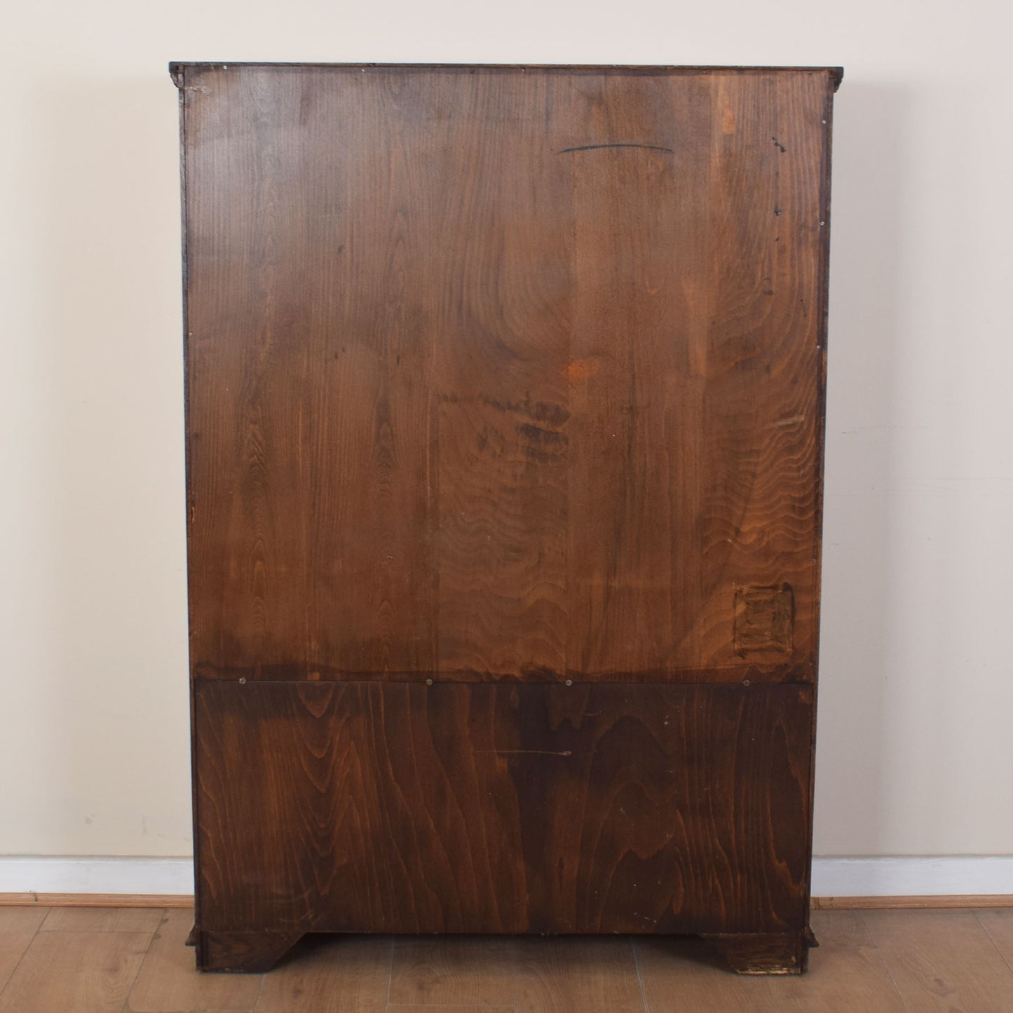 Oak Linenfold Glazed Bookcase