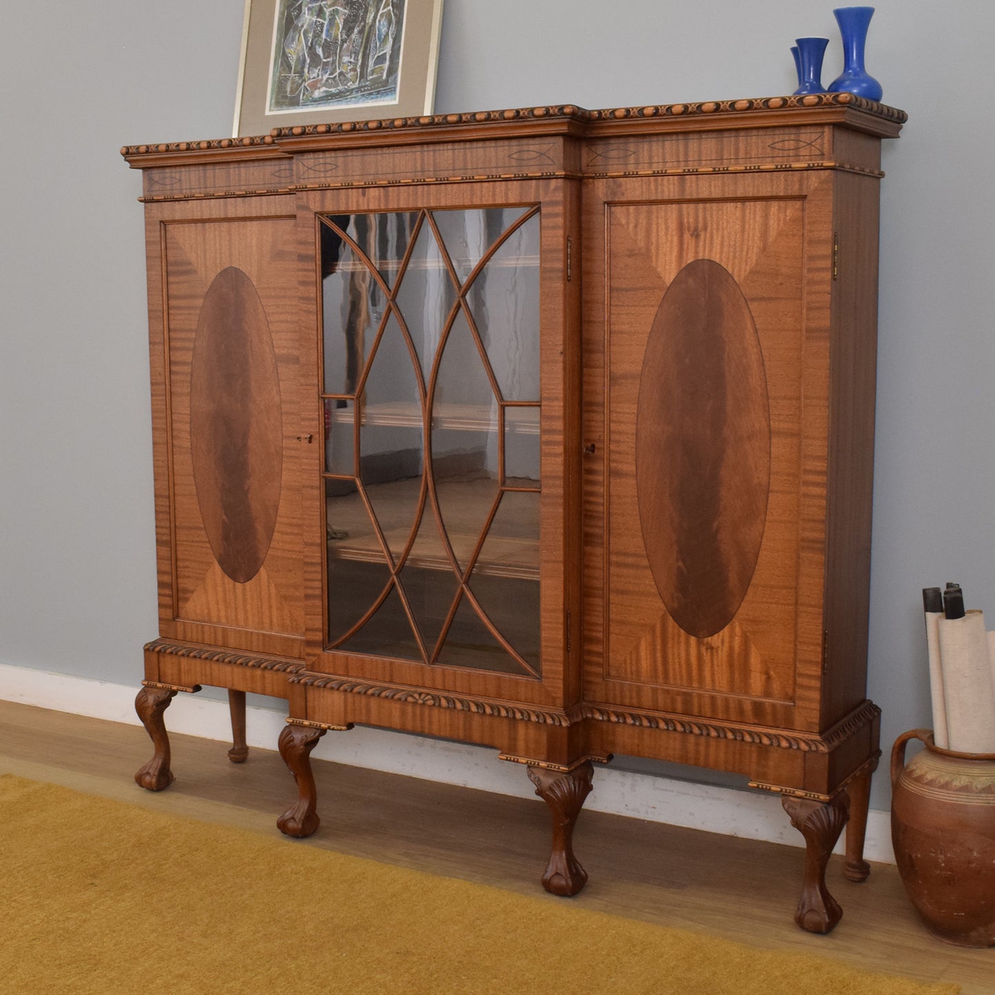 Glazed Mahogany Display Bookcase