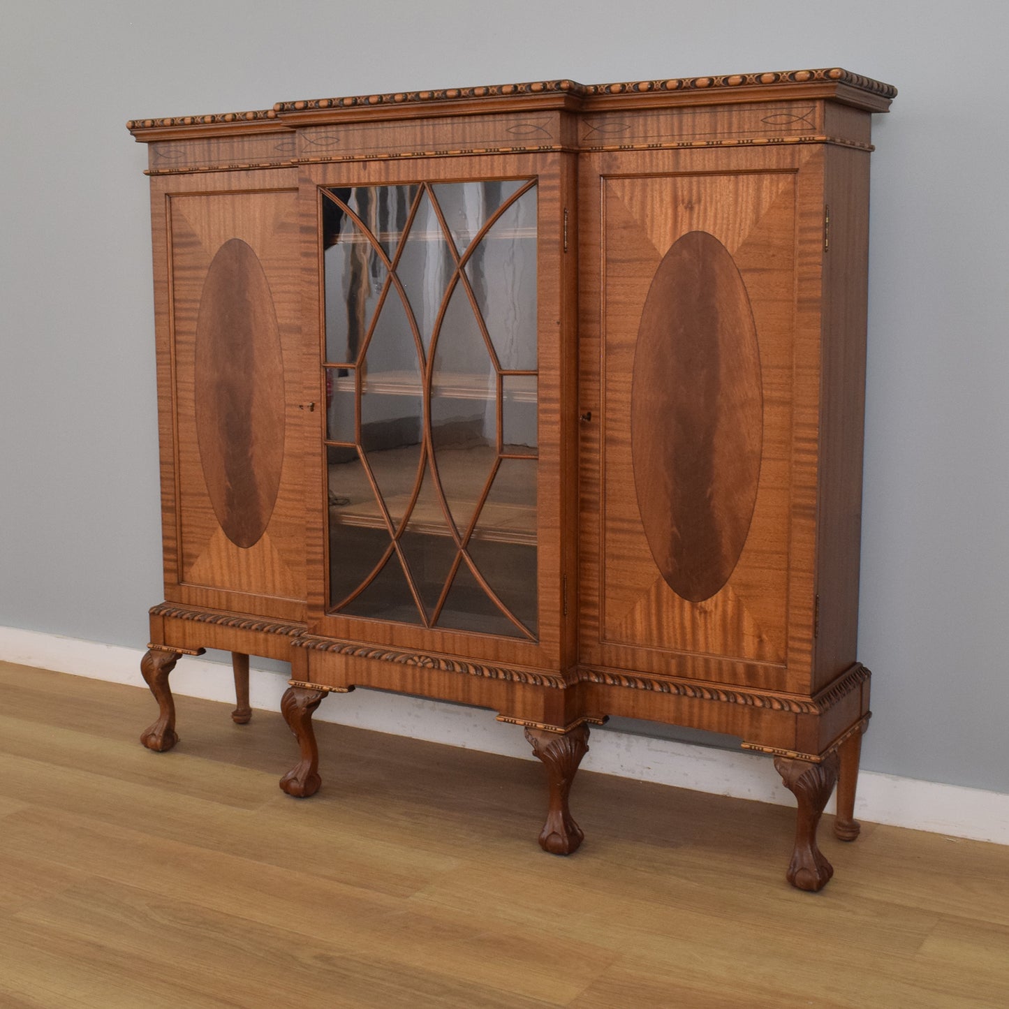 Glazed Mahogany Display Bookcase