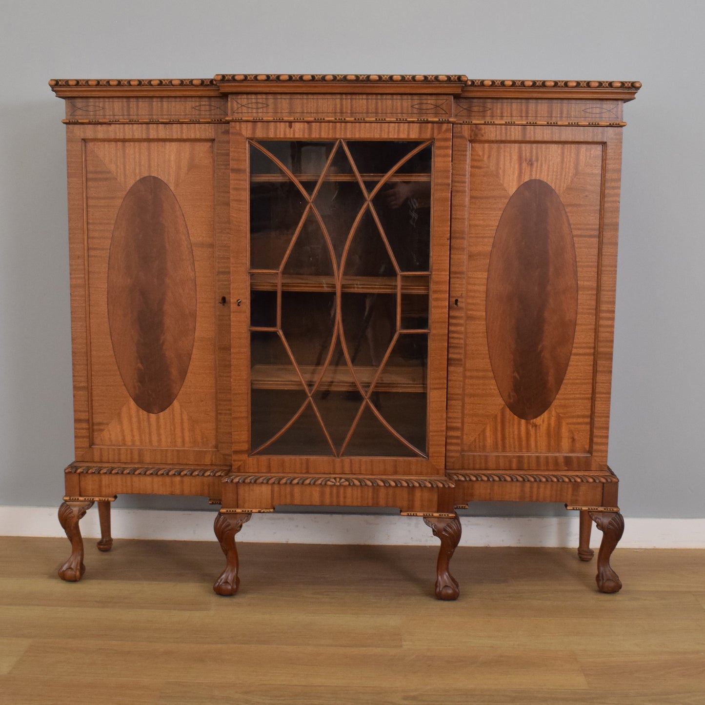 Glazed Mahogany Display Bookcase