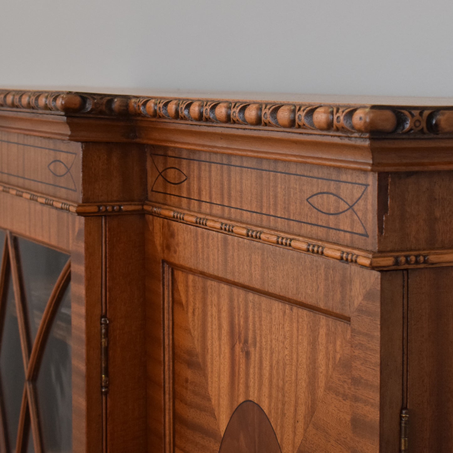 Glazed Mahogany Display Bookcase