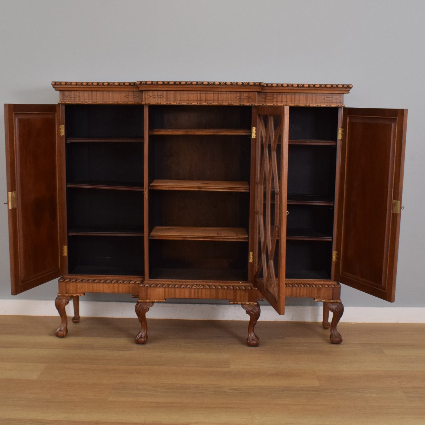 Glazed Mahogany Display Bookcase