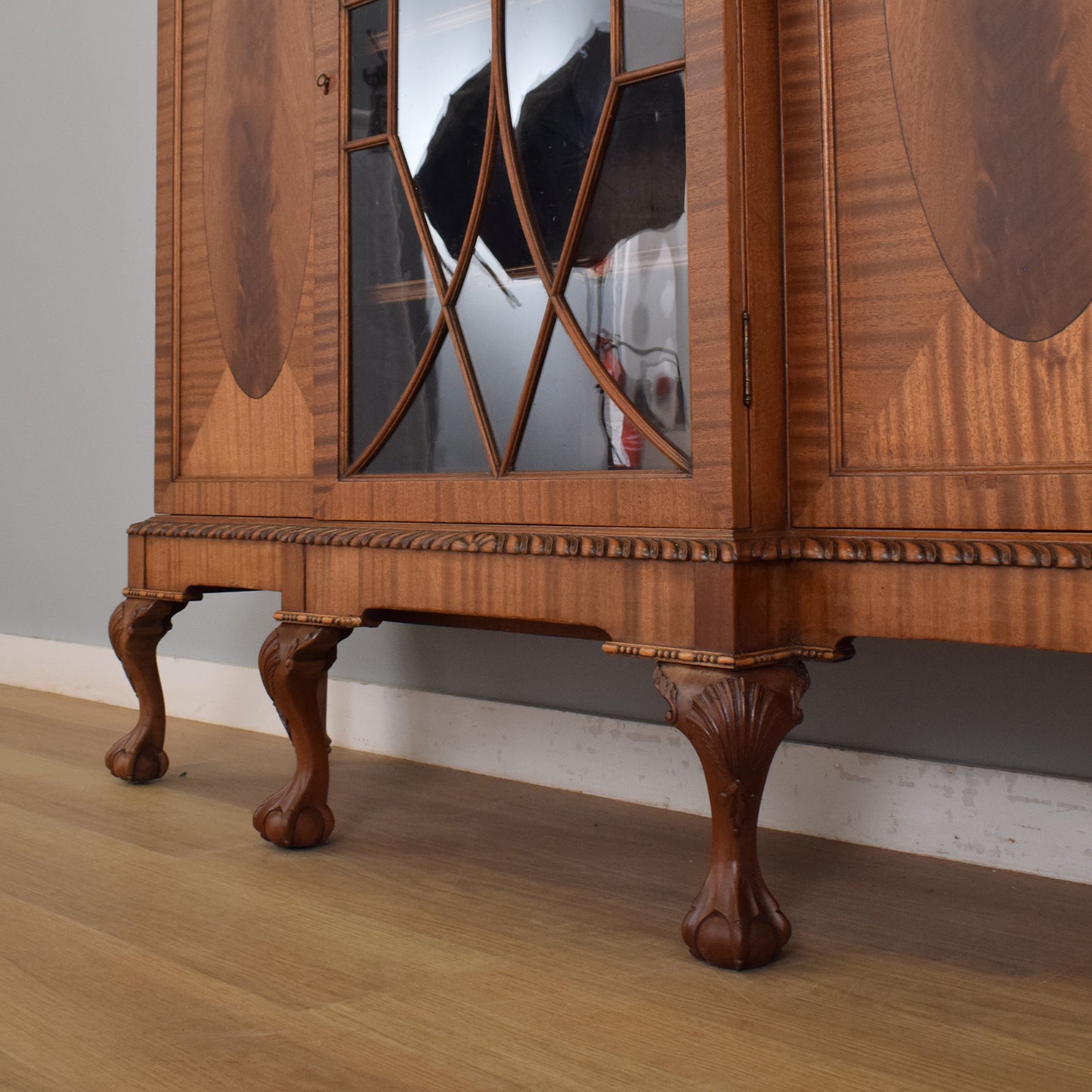 Glazed Mahogany Display Bookcase