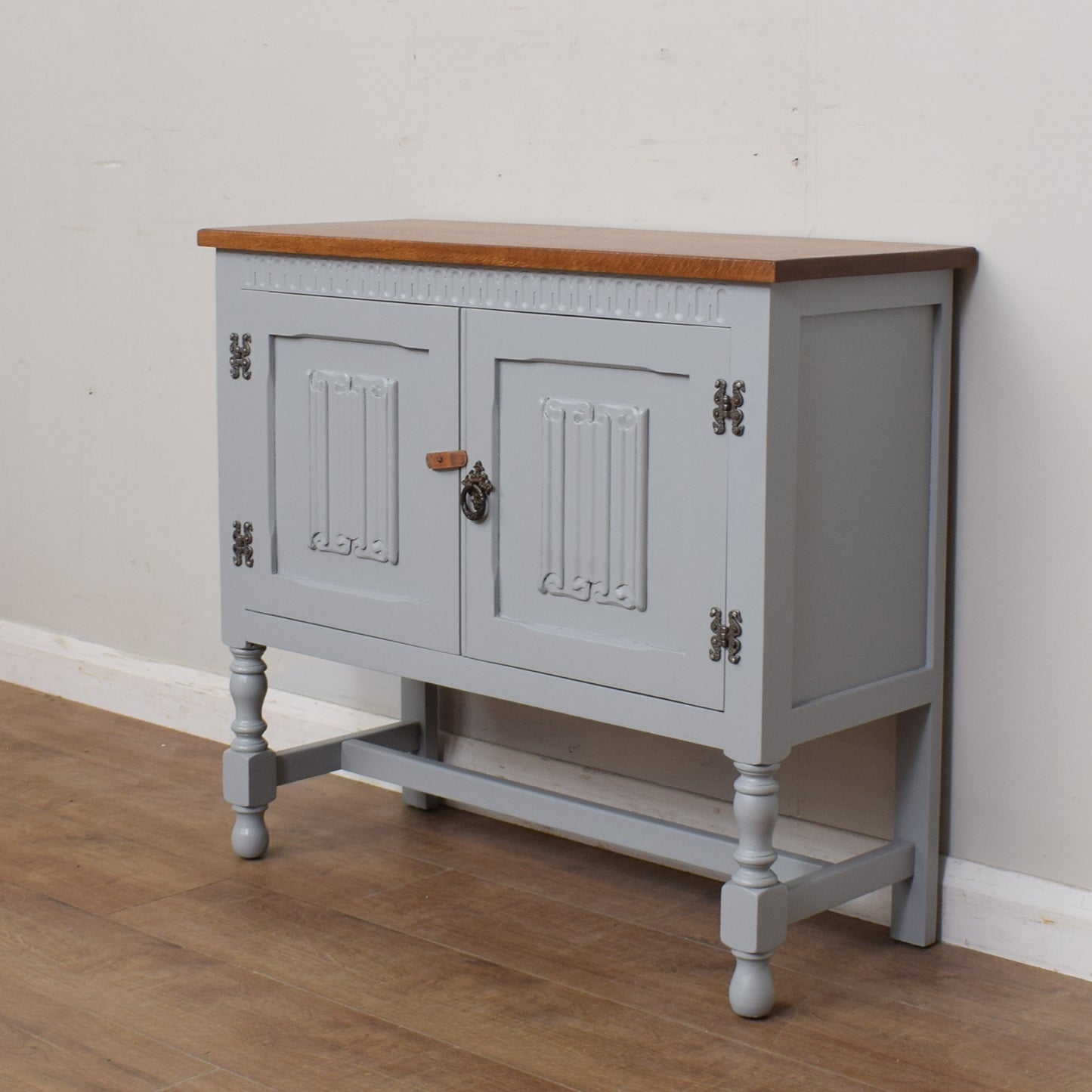 Painted Oak Side Cabinet