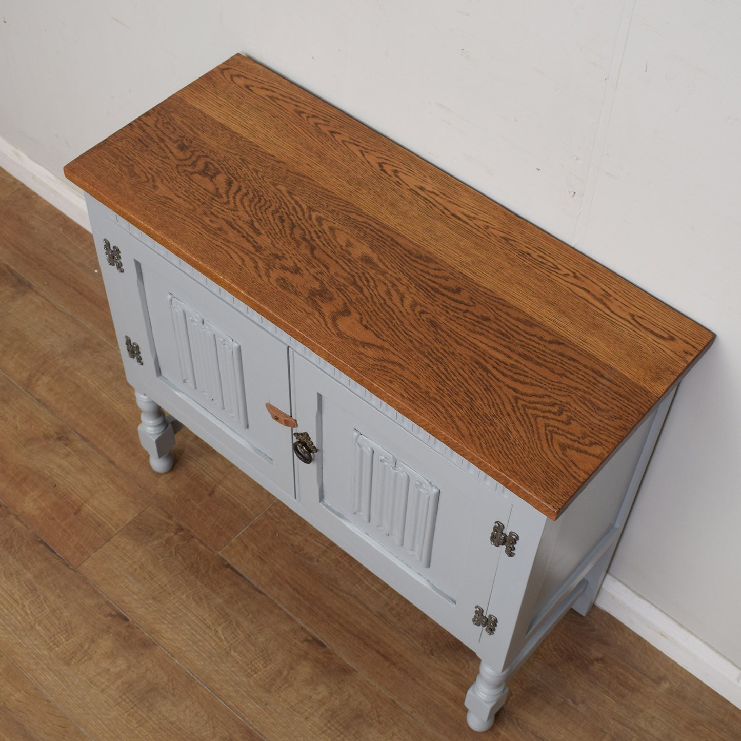 Painted Oak Side Cabinet