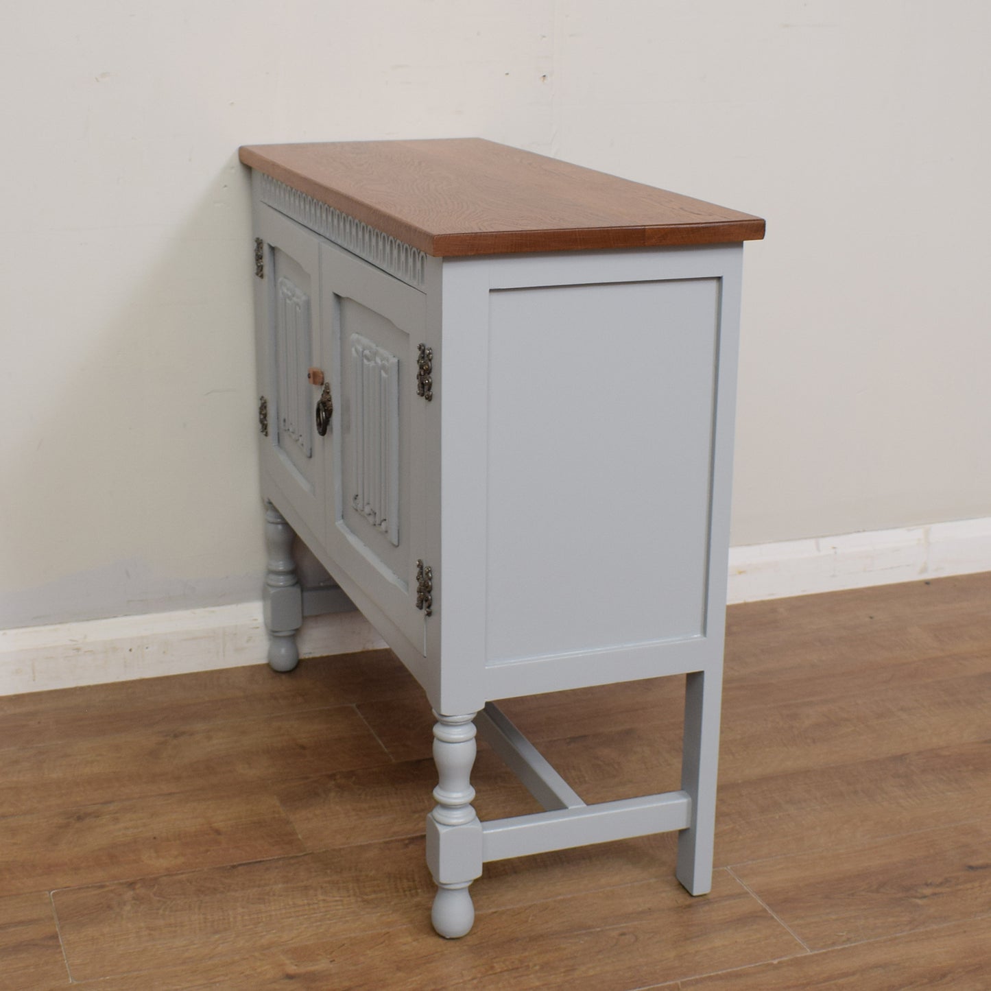 Painted Oak Side Cabinet