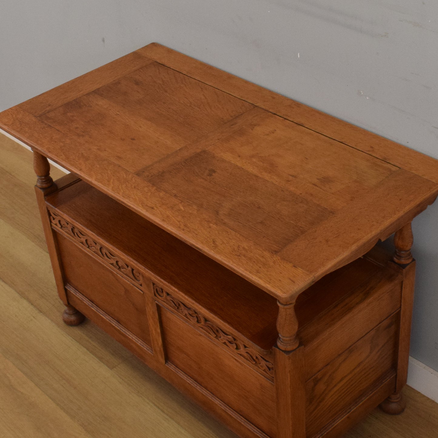 Vintage Oak Monks Bench