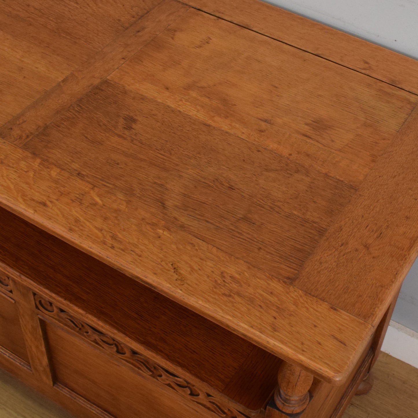 Vintage Oak Monks Bench