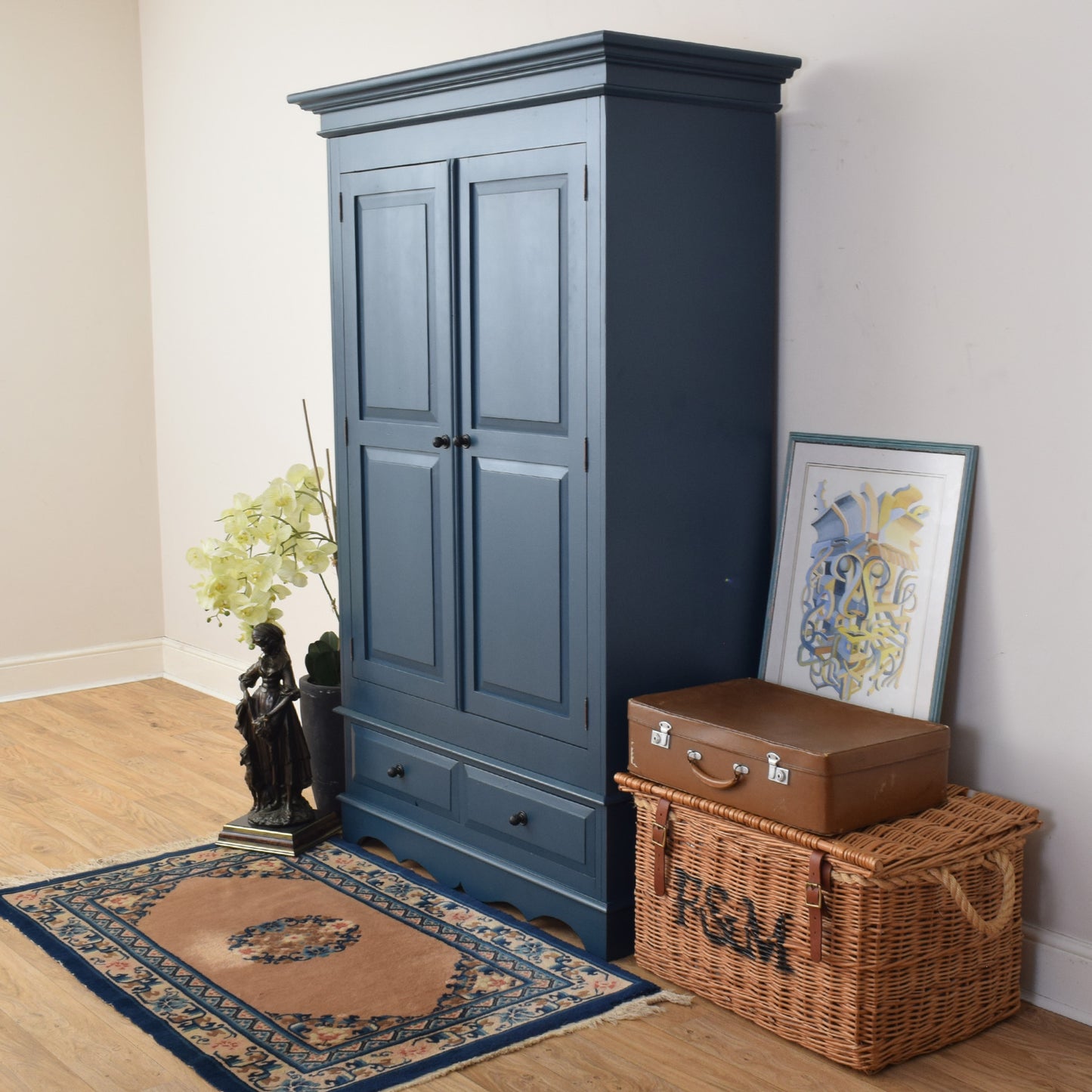 Painted Pine Wardrobe