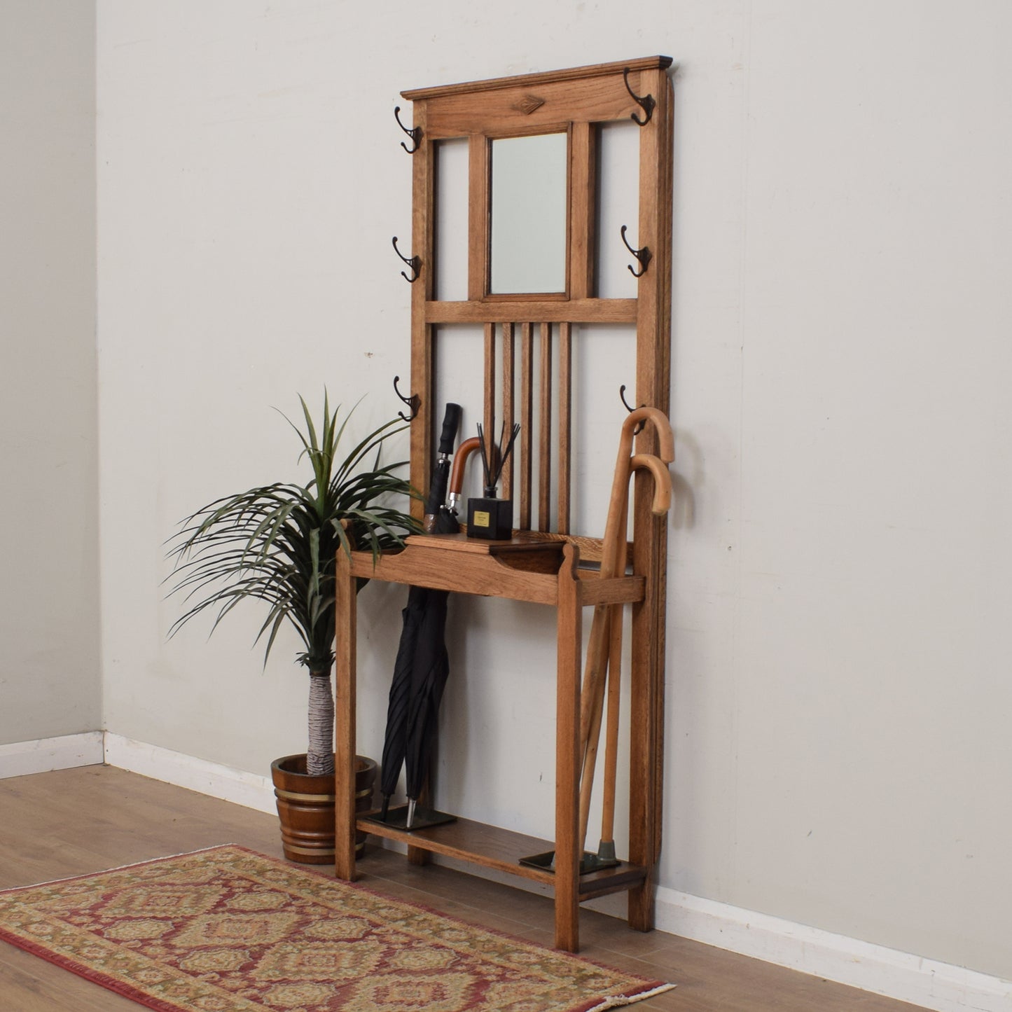 Restored Oak Hallstand