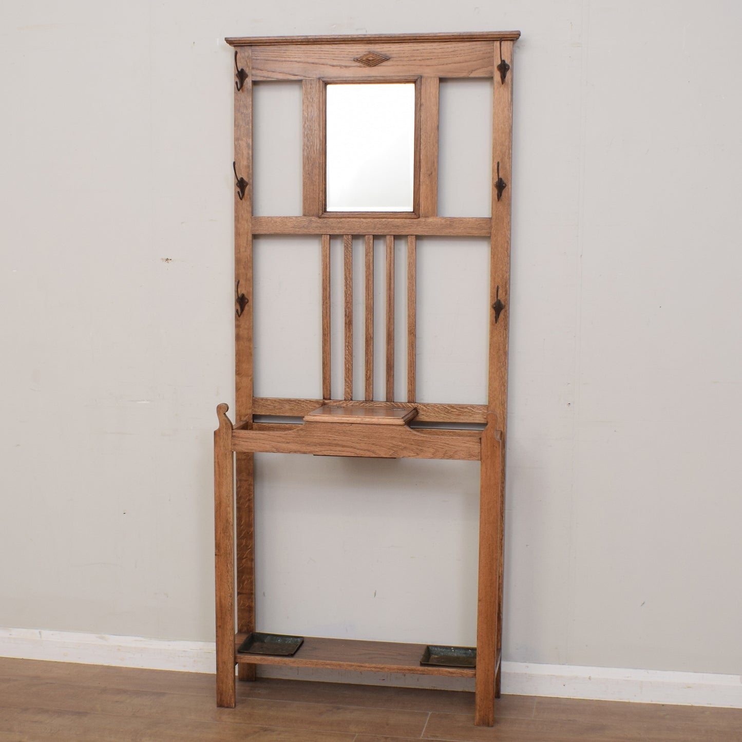 Restored Oak Hallstand