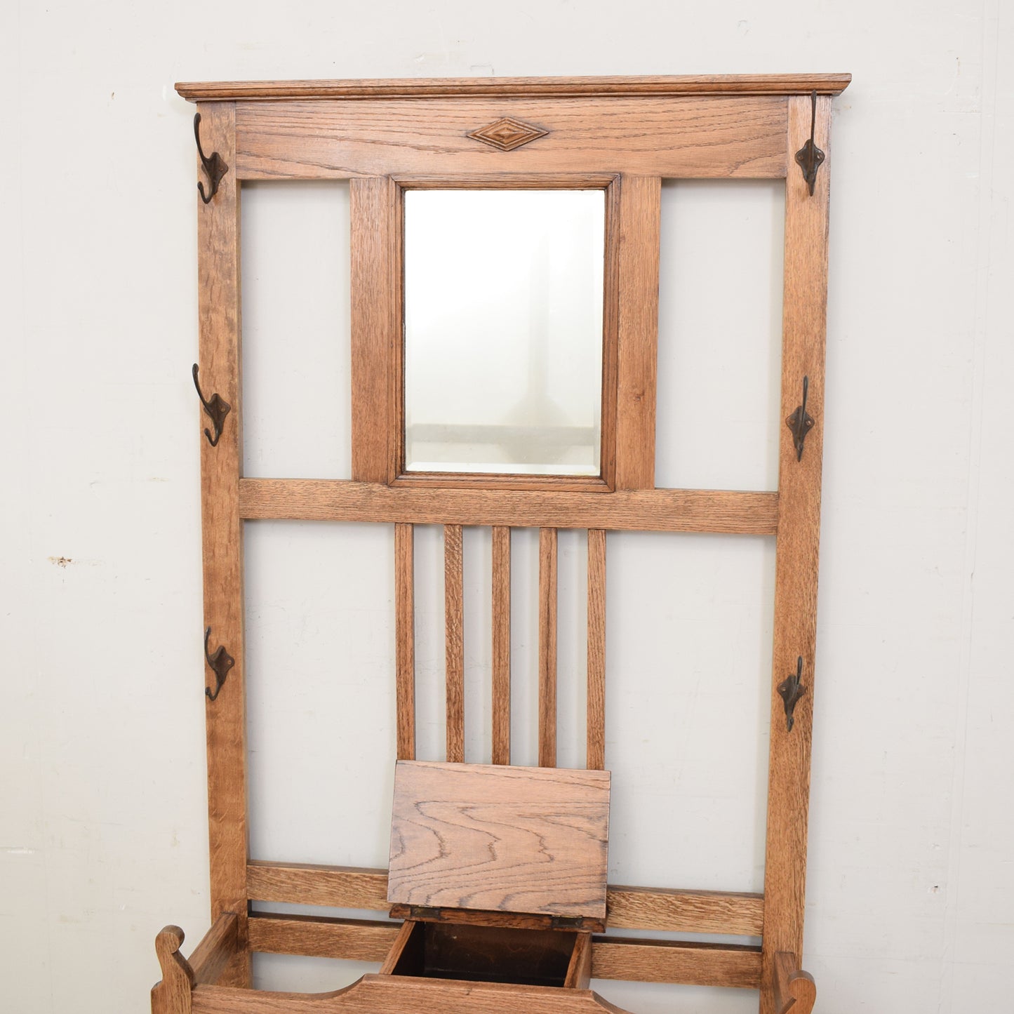 Restored Oak Hallstand