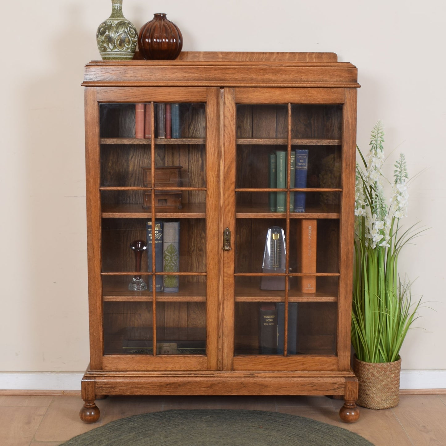 Glazed Bookcase Cabinet