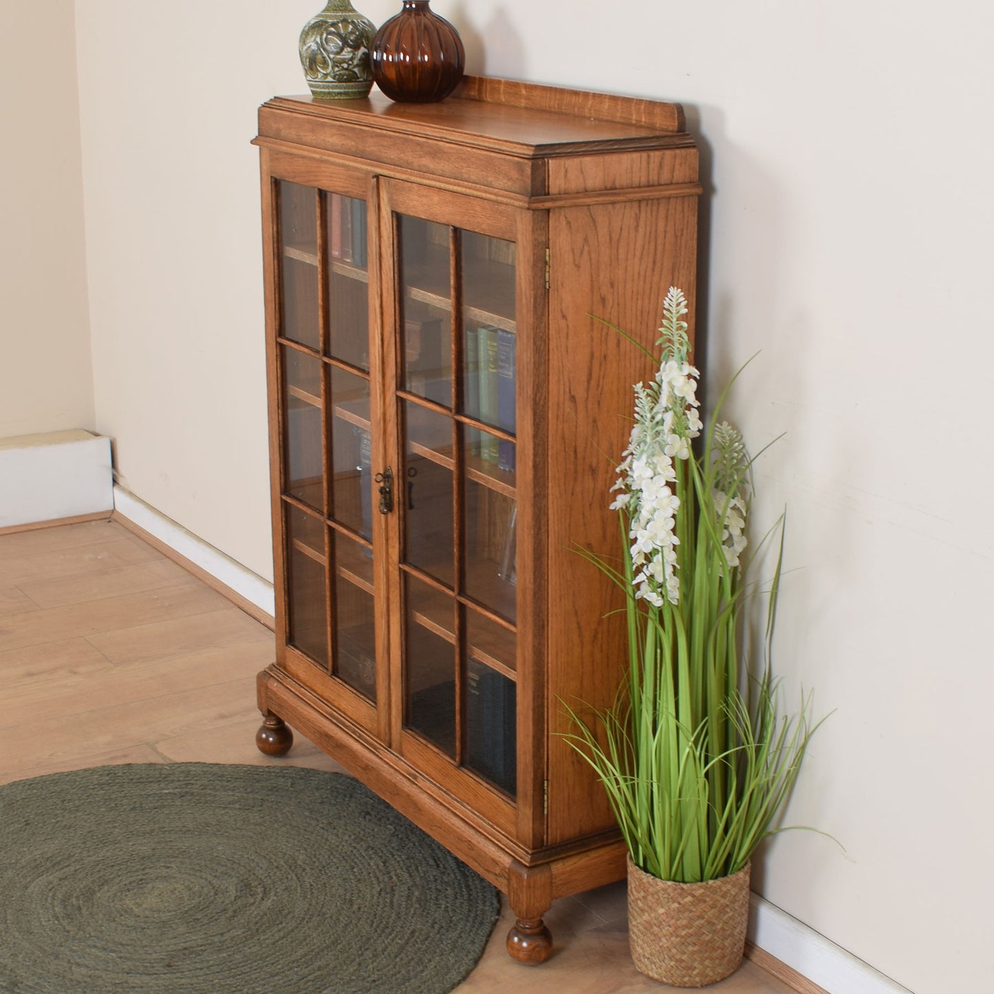 Glazed Bookcase Cabinet