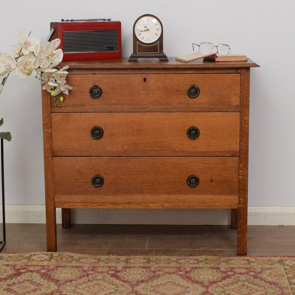 Restored Oak Chest of Drawers