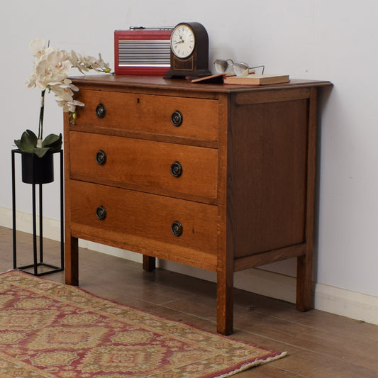 Restored Oak Chest of Drawers