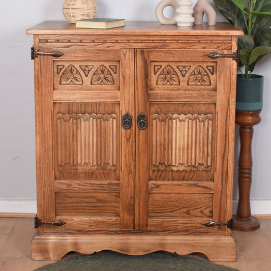 Old Charm Oak Cabinet