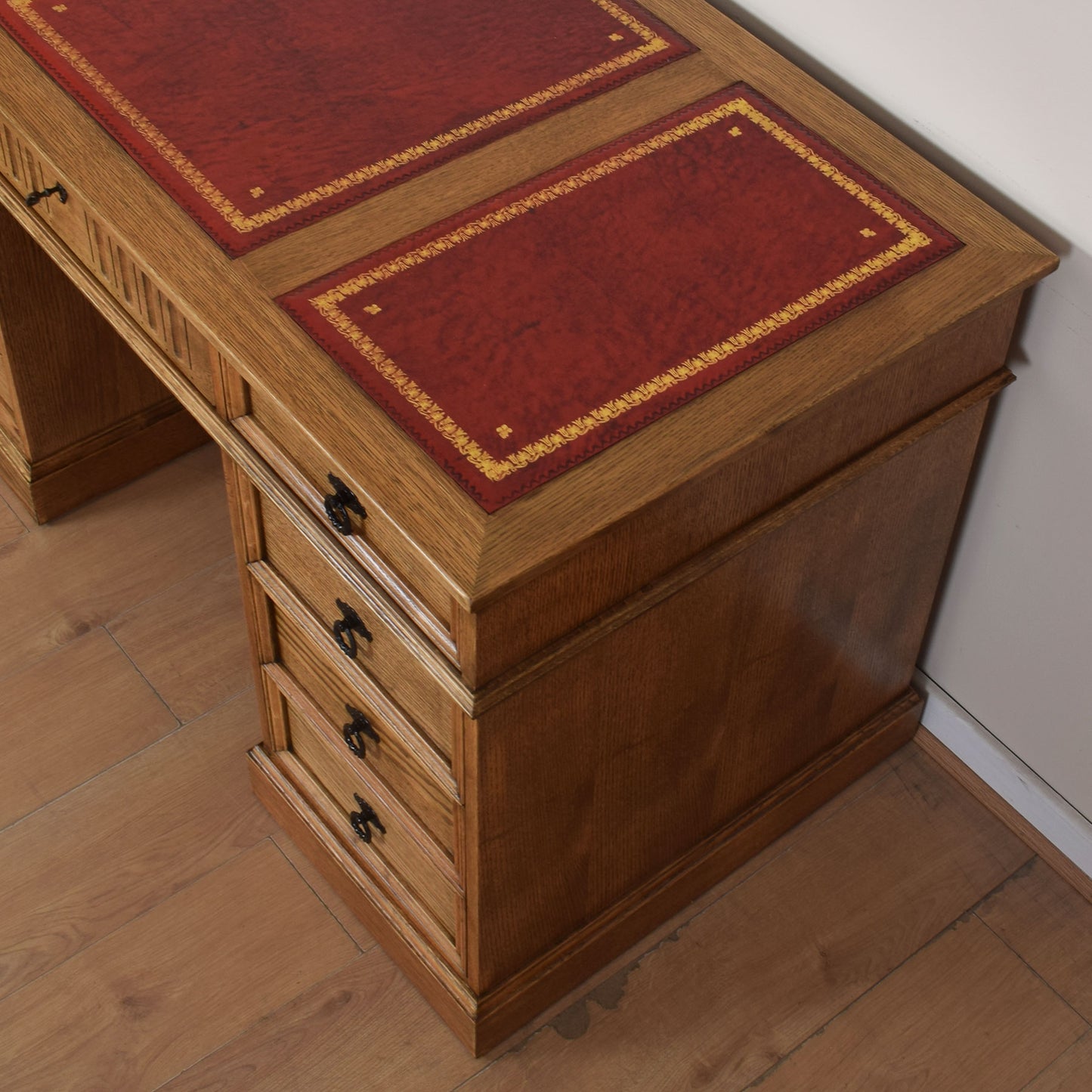 Jaycee Leather-Top Writing Desk