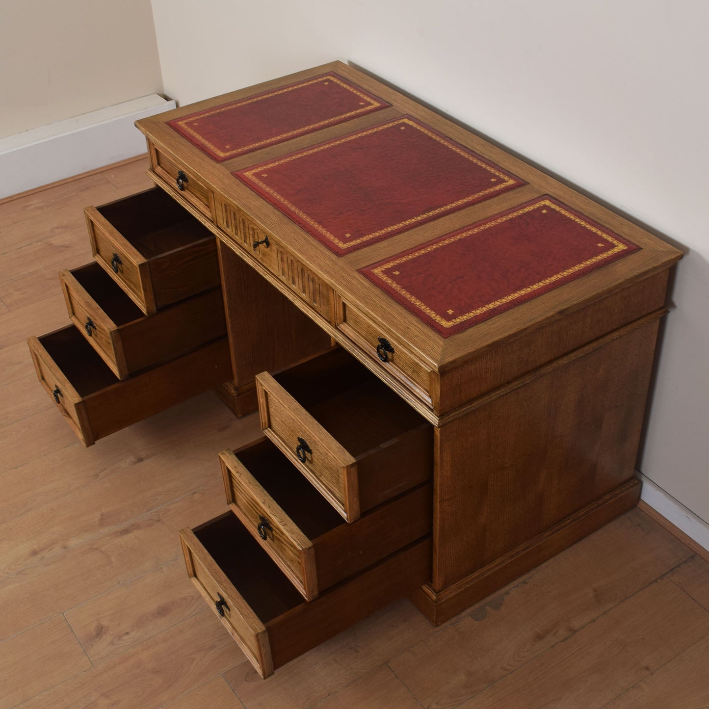 Jaycee Leather-Top Writing Desk
