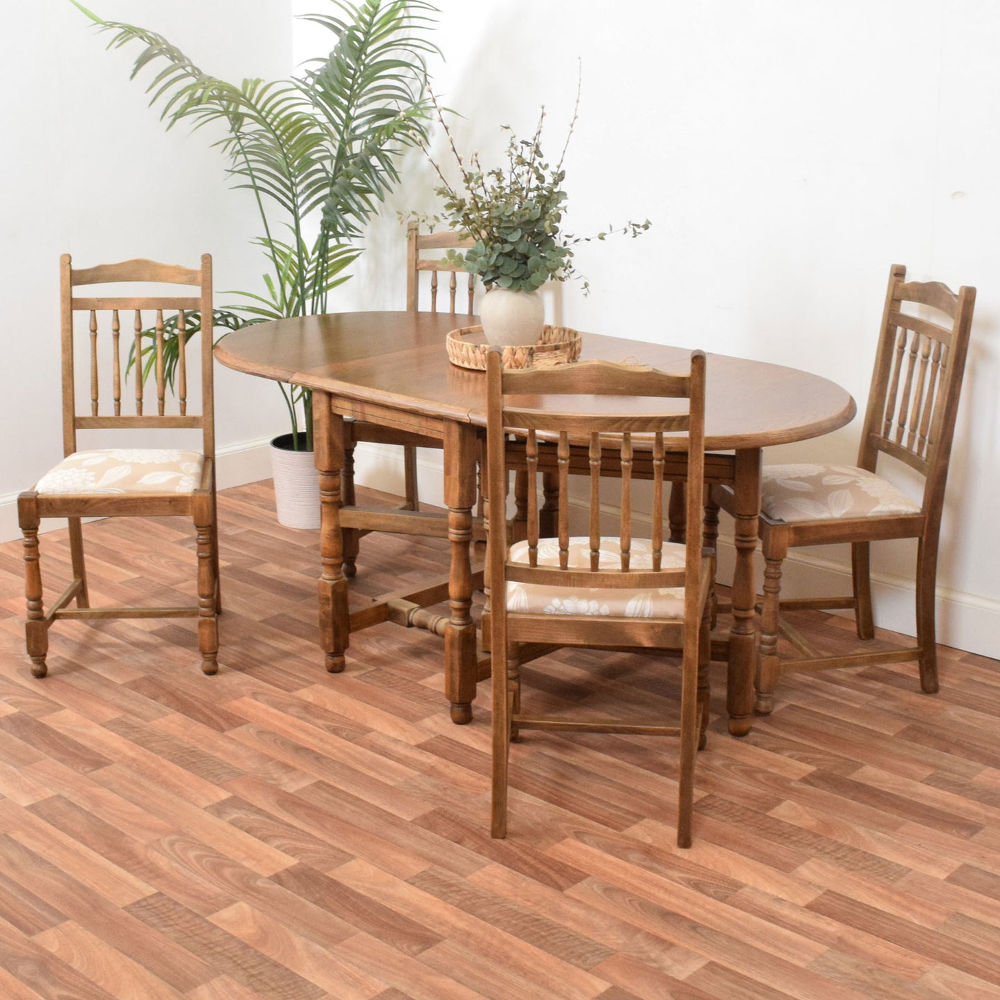 Drop Leaf Table and Four Chairs