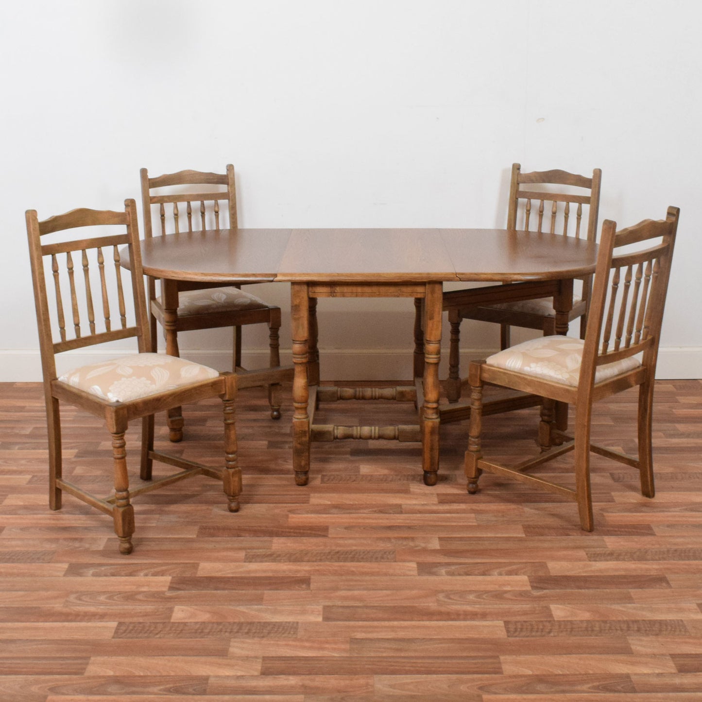 Drop Leaf Table and Four Chairs