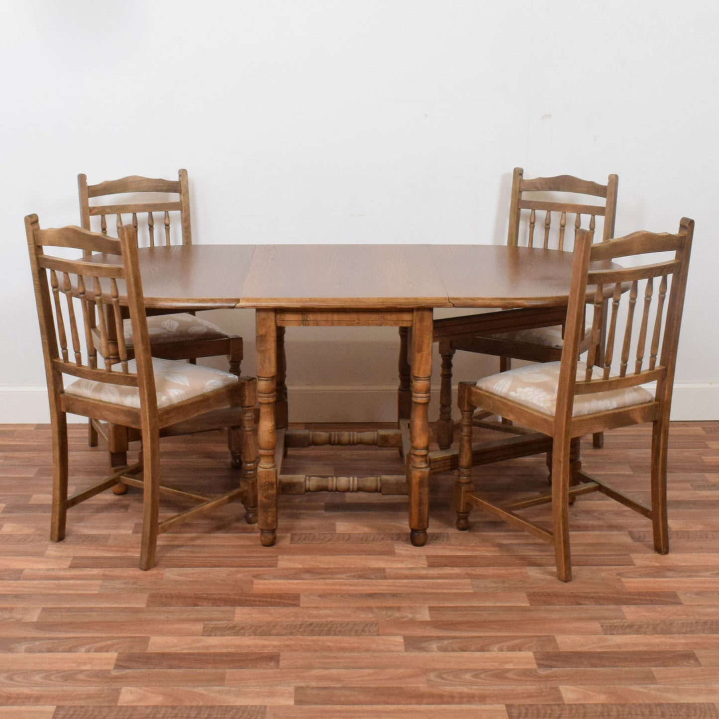 Drop Leaf Table and Four Chairs