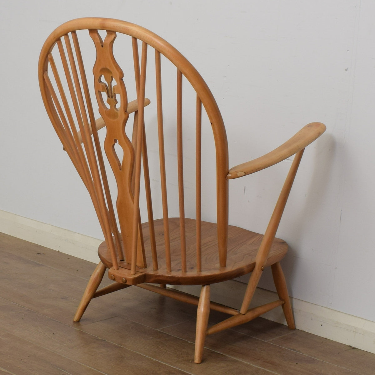 Pair of Ercol Fleur-De-Lys Armchairs
