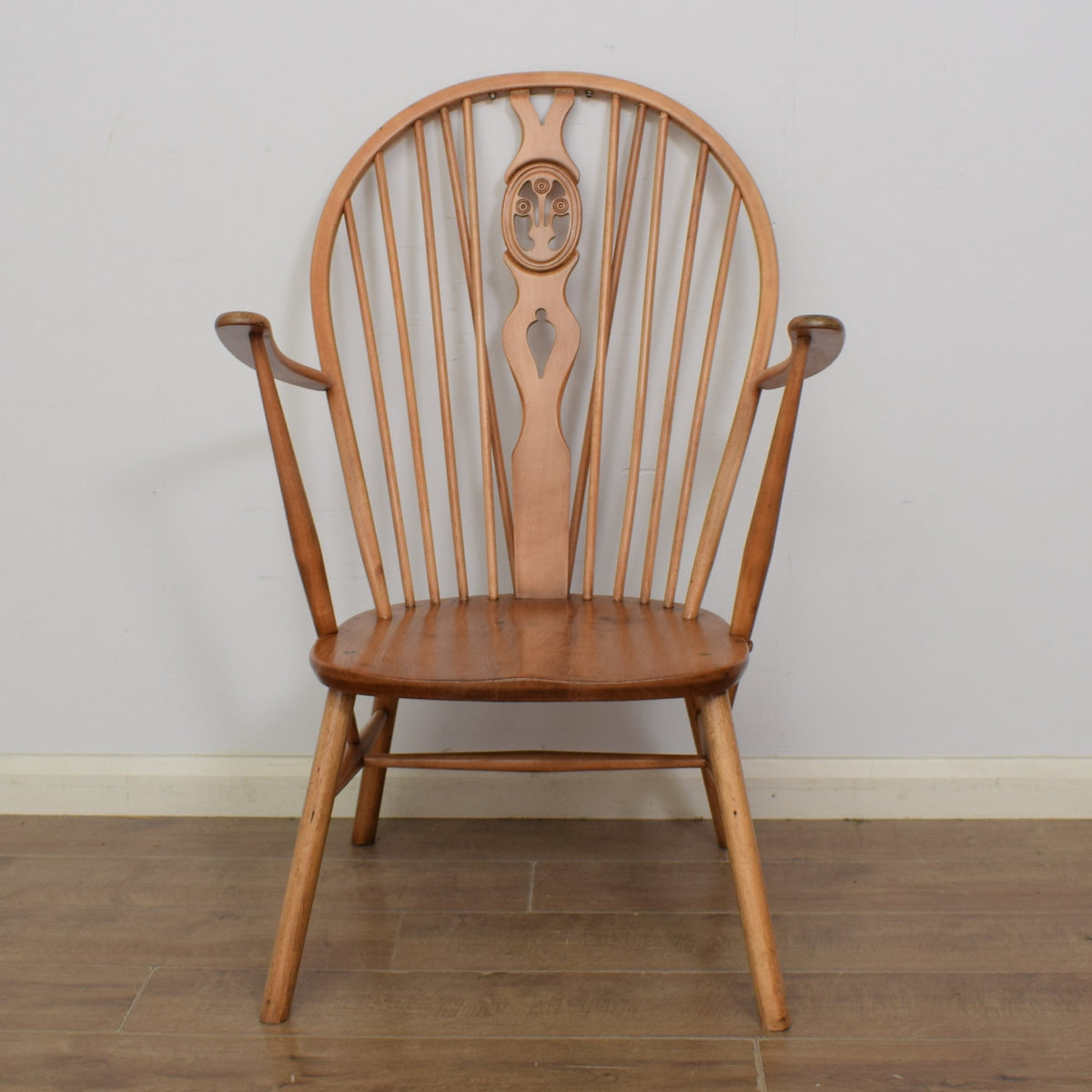 Pair of Ercol Fleur-De-Lys Armchairs