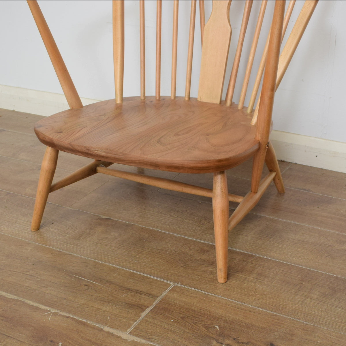 Pair of Ercol Fleur-De-Lys Armchairs