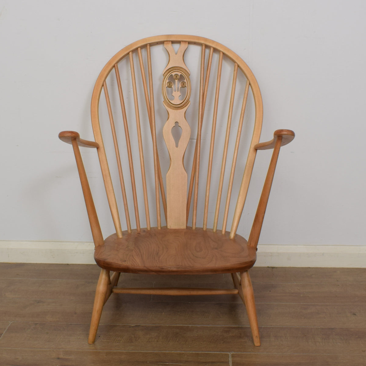 Pair of Ercol Fleur-De-Lys Armchairs