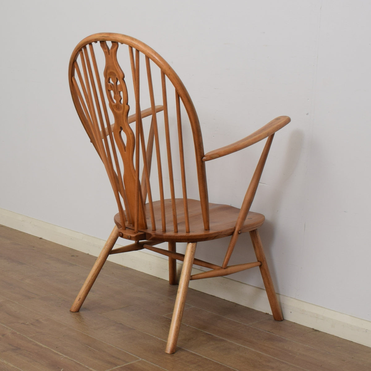 Pair of Ercol Fleur-De-Lys Armchairs