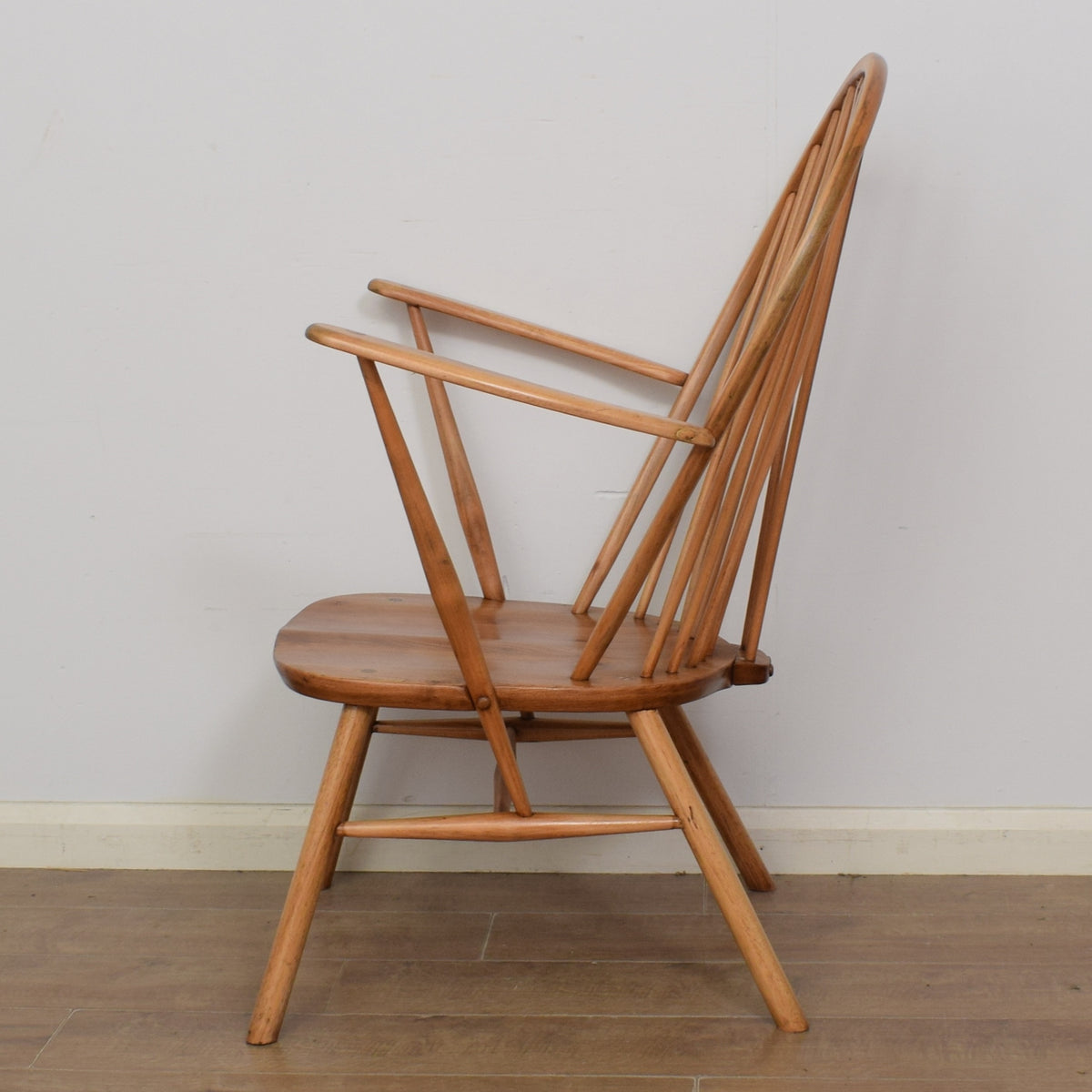 Pair of Ercol Fleur-De-Lys Armchairs
