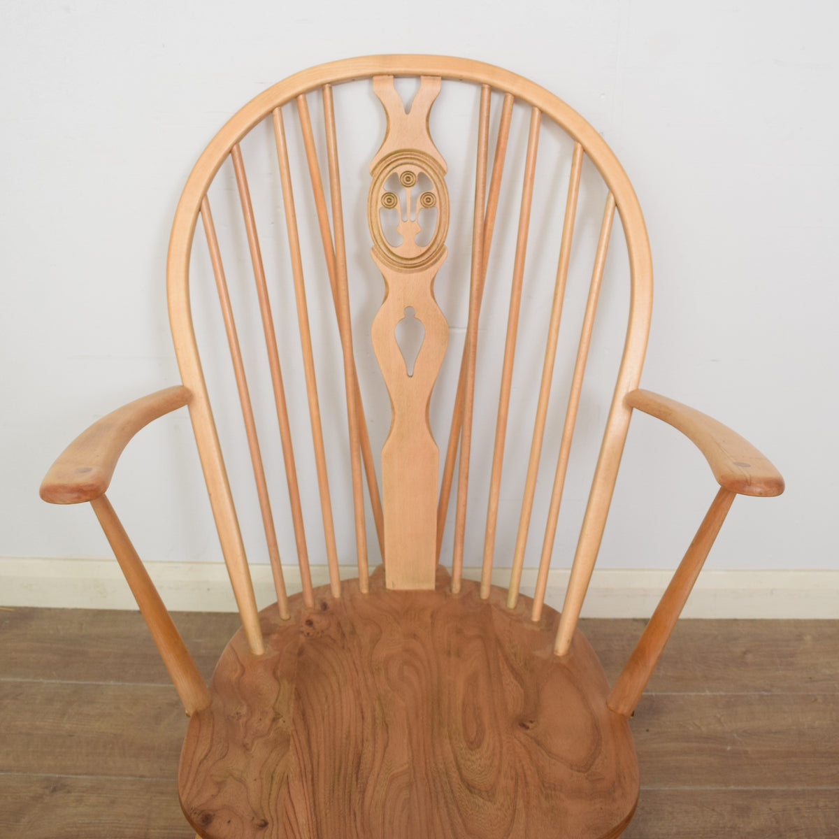 Pair of Ercol Fleur-De-Lys Armchairs