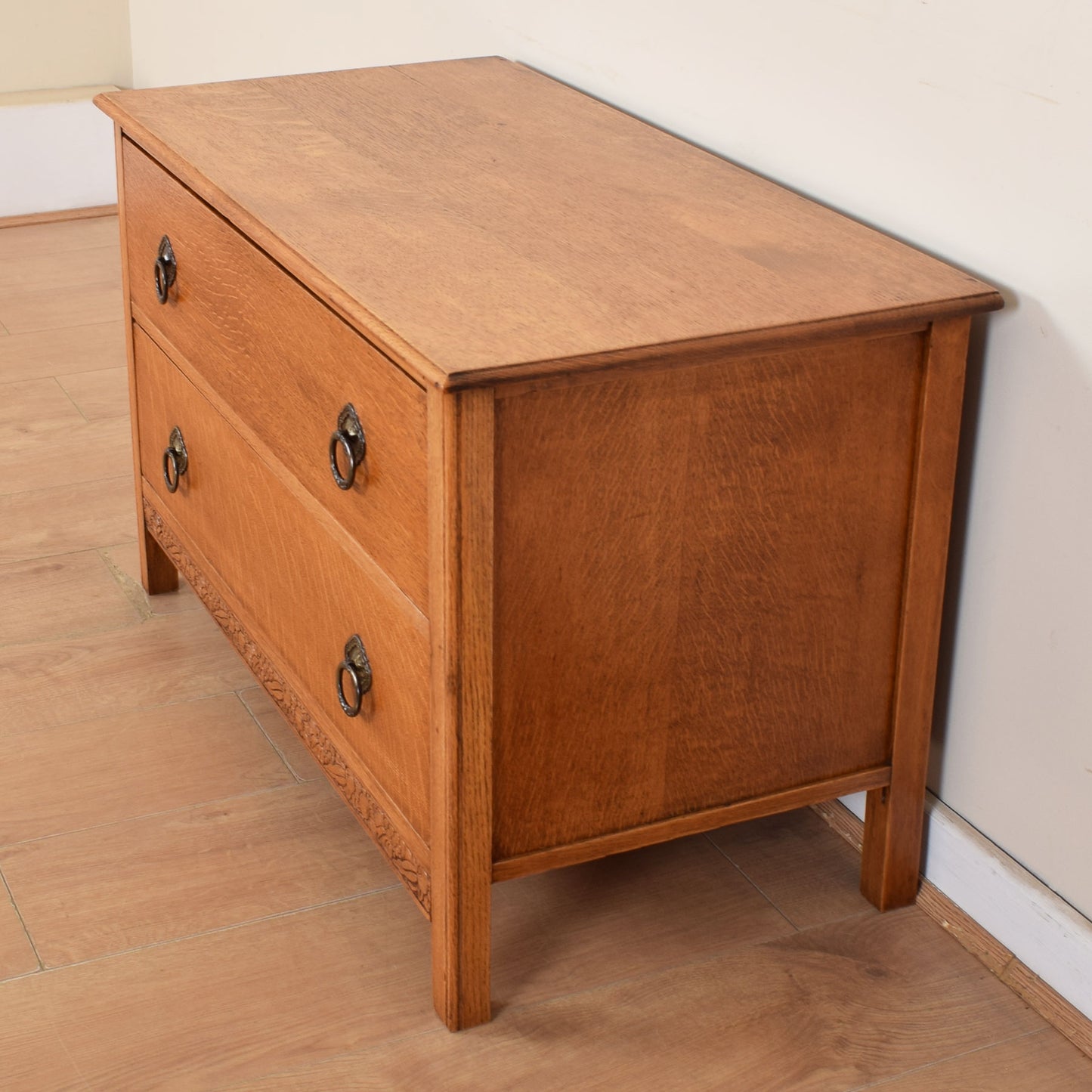 Low Oak Chest of Drawers